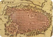 Mappa di Torino nel Settecento